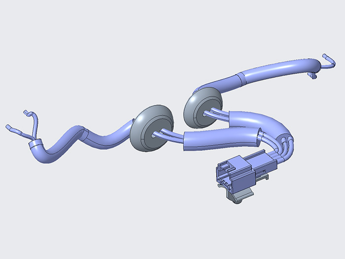 Car tailgate sensing wiring harness